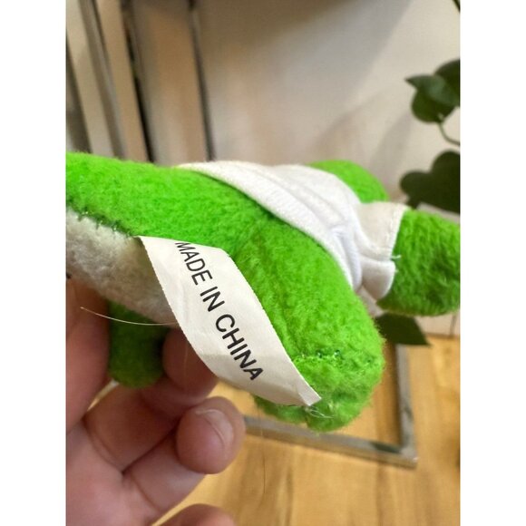 Mini Plush Green Gator with Logo Shirt - Picture 6 of 7